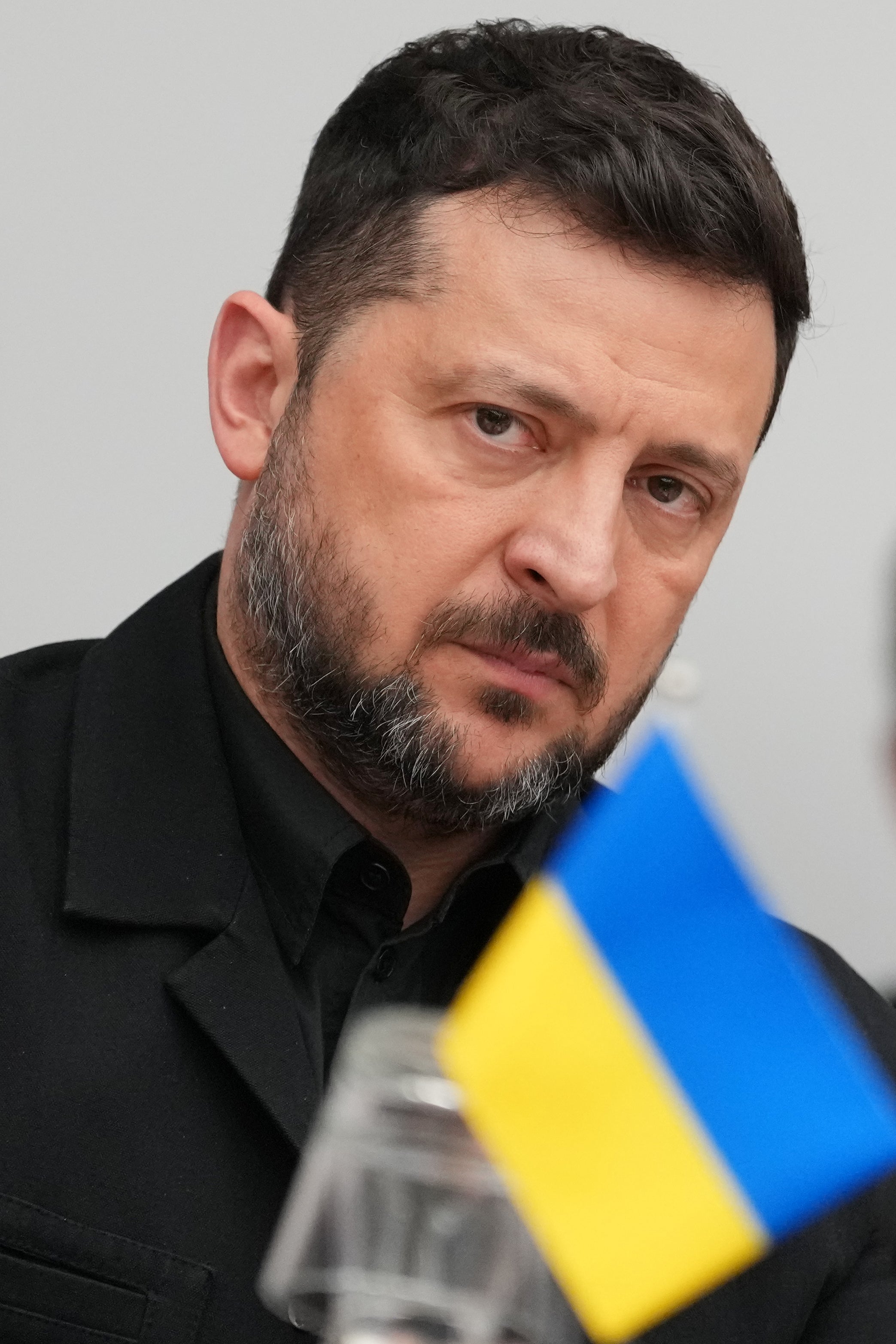 Volodymyr Zelensky at Nato headquarters in Brussels