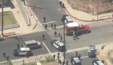 Suspect shot by police, officer hit in bulletproof vest at end of chase in Boyle Heights, LAPD says