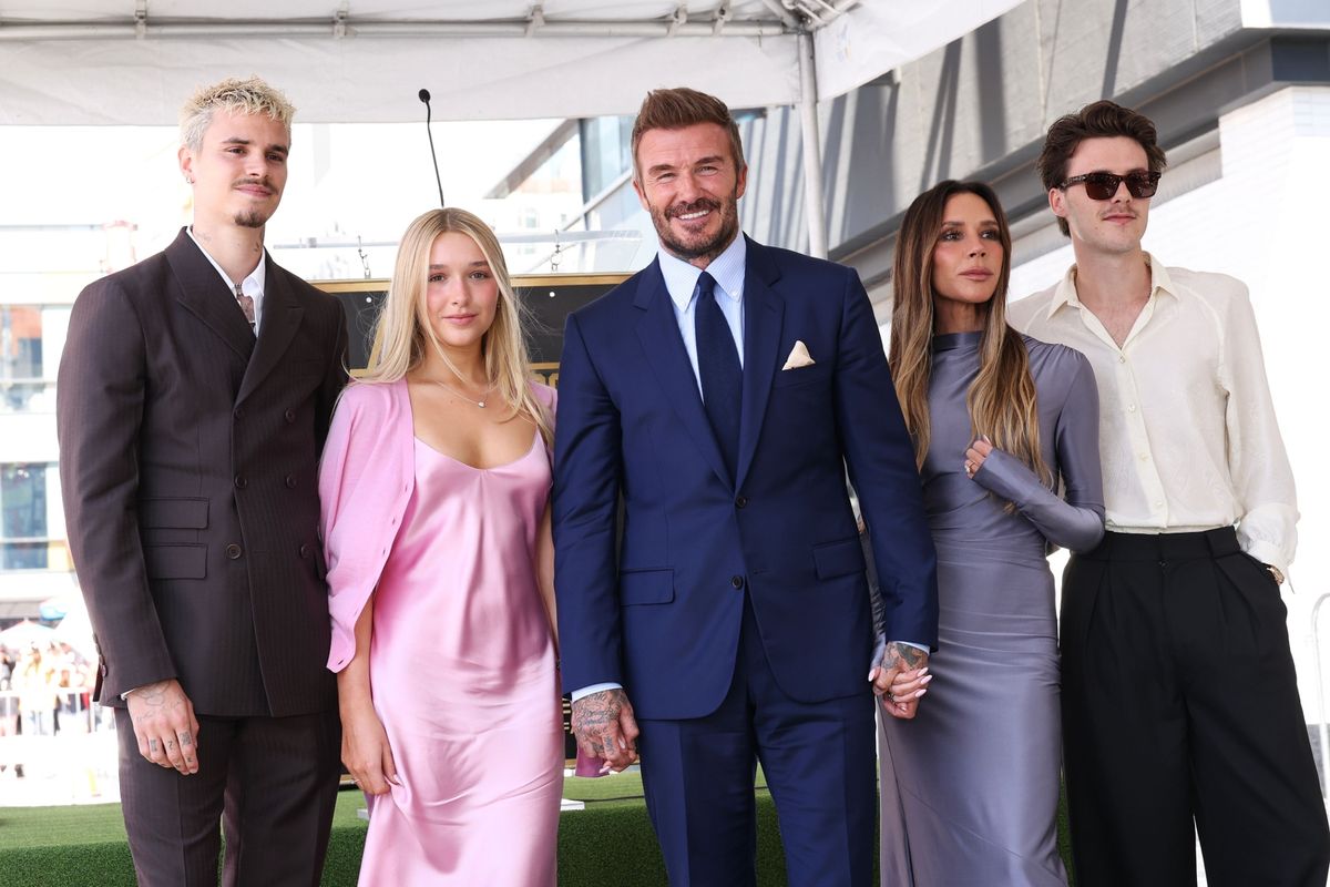 Romeo Beckham, Harper Beckham, David Beckham, Victoria Beckham and Cruz Beckham
David Beckham to be Honored with a star on the Hollywood Walk of Fame, Los Angeles