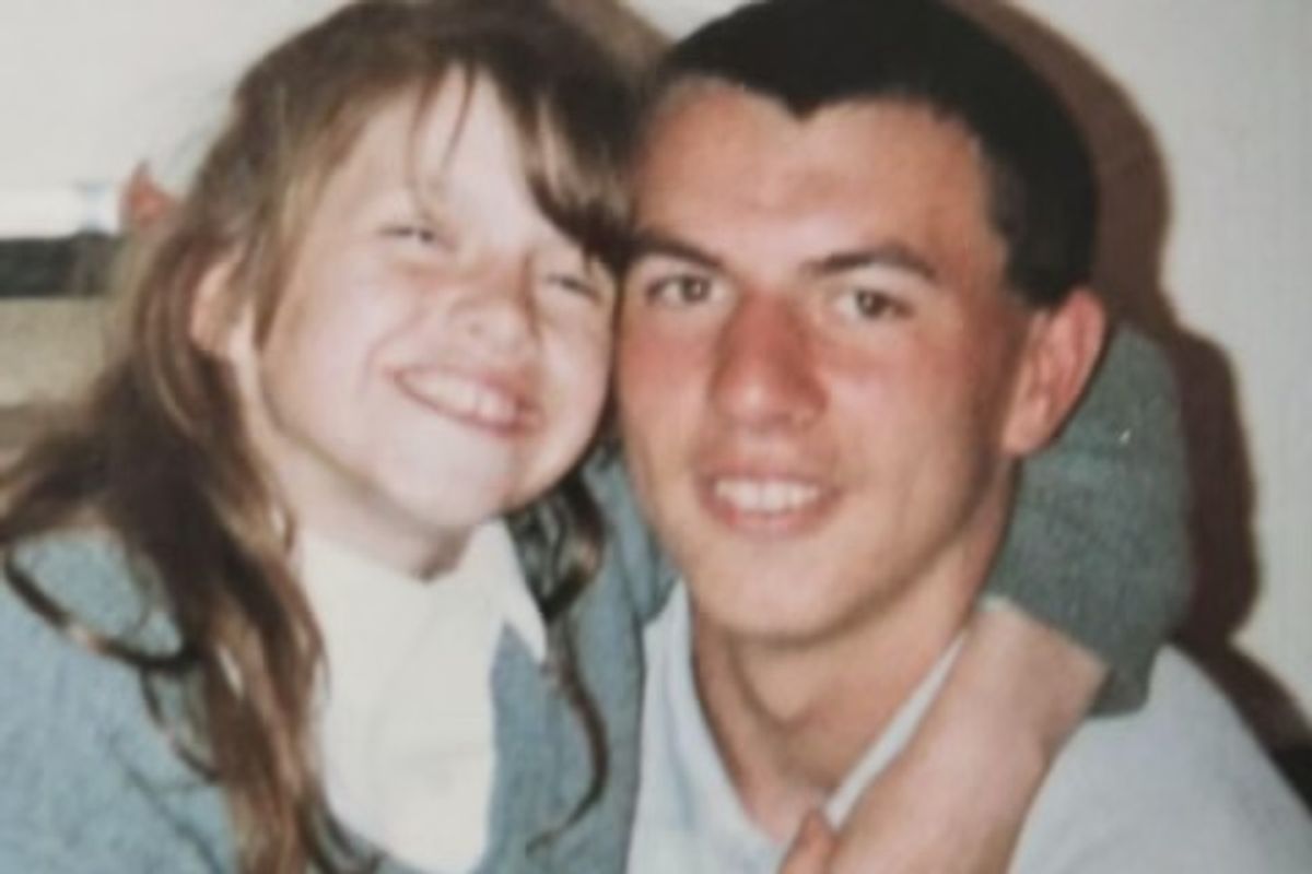 Terry Dunn and his sister Sarah, pictured when they were younger