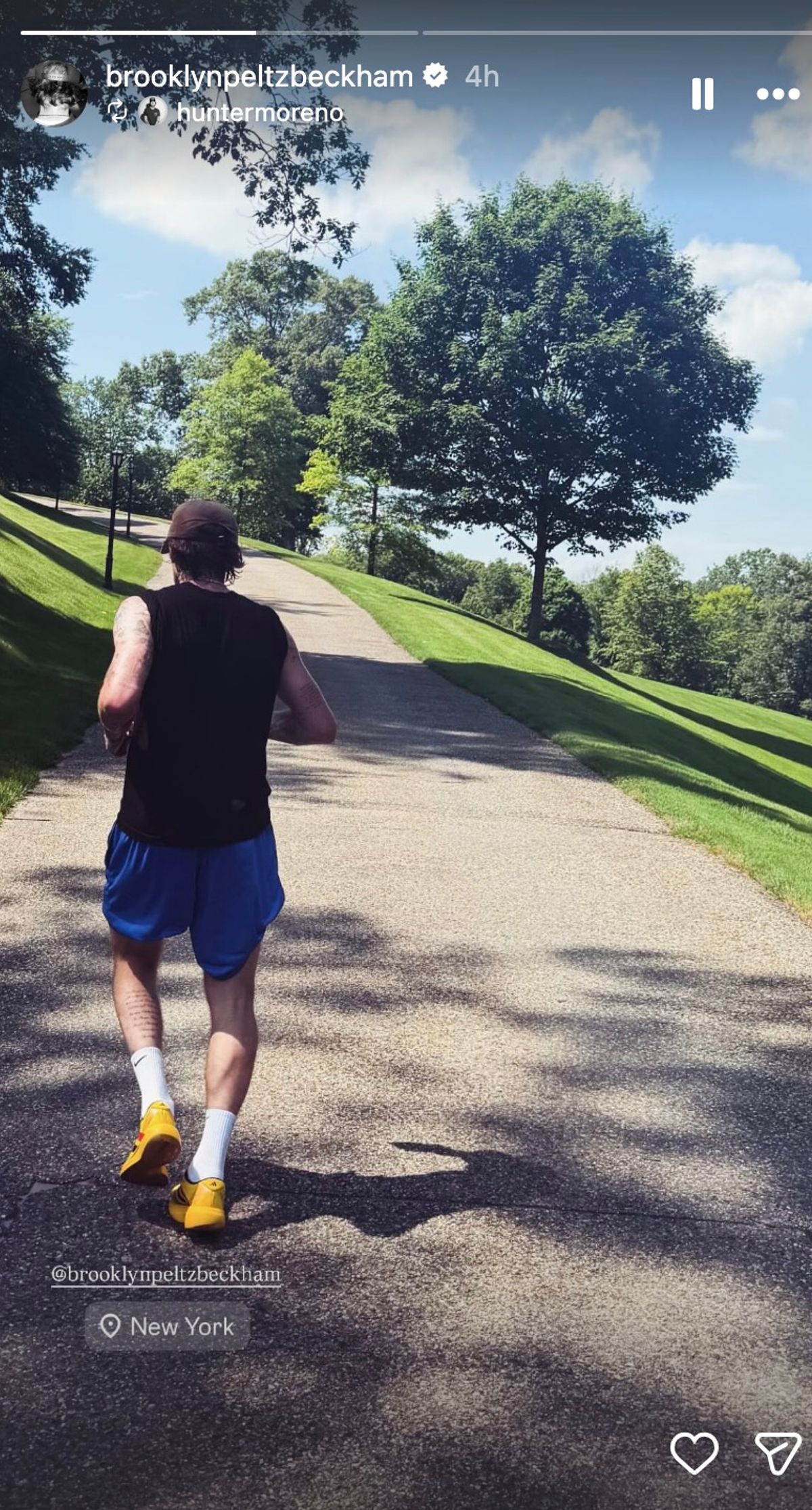Brooklyn jogs in Central Park