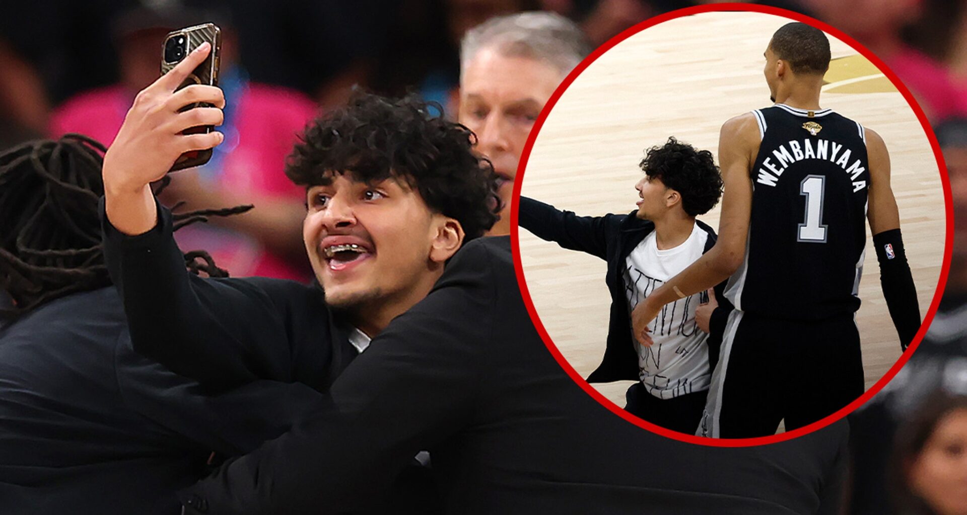 Spurs Fan Facing Criminal Charges After Storming Court For Victor Wembanyama Selfie