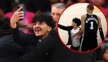 Spurs Fan Facing Criminal Charges After Storming Court For Victor Wembanyama Selfie