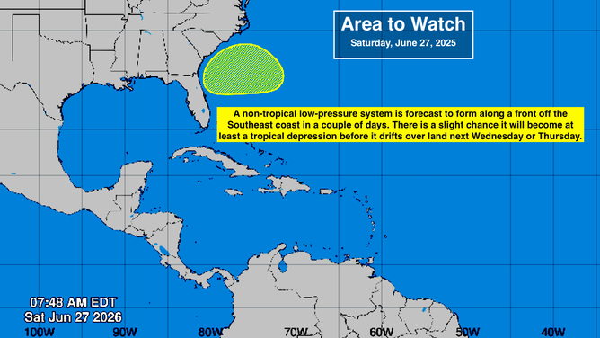 New area to watch designated in the Atlantic