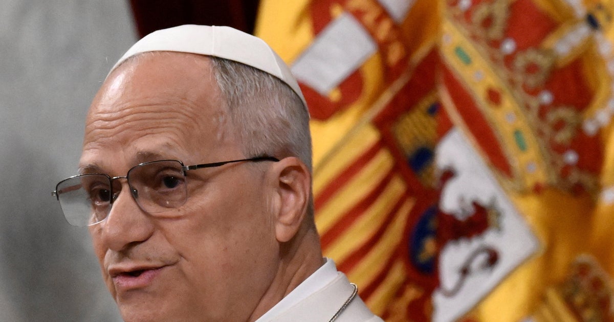 Pope Leo XIV delivers a speech at the Congress of Deputies in Madrid
