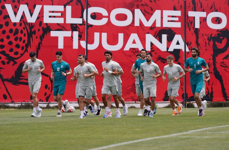 Iran players training