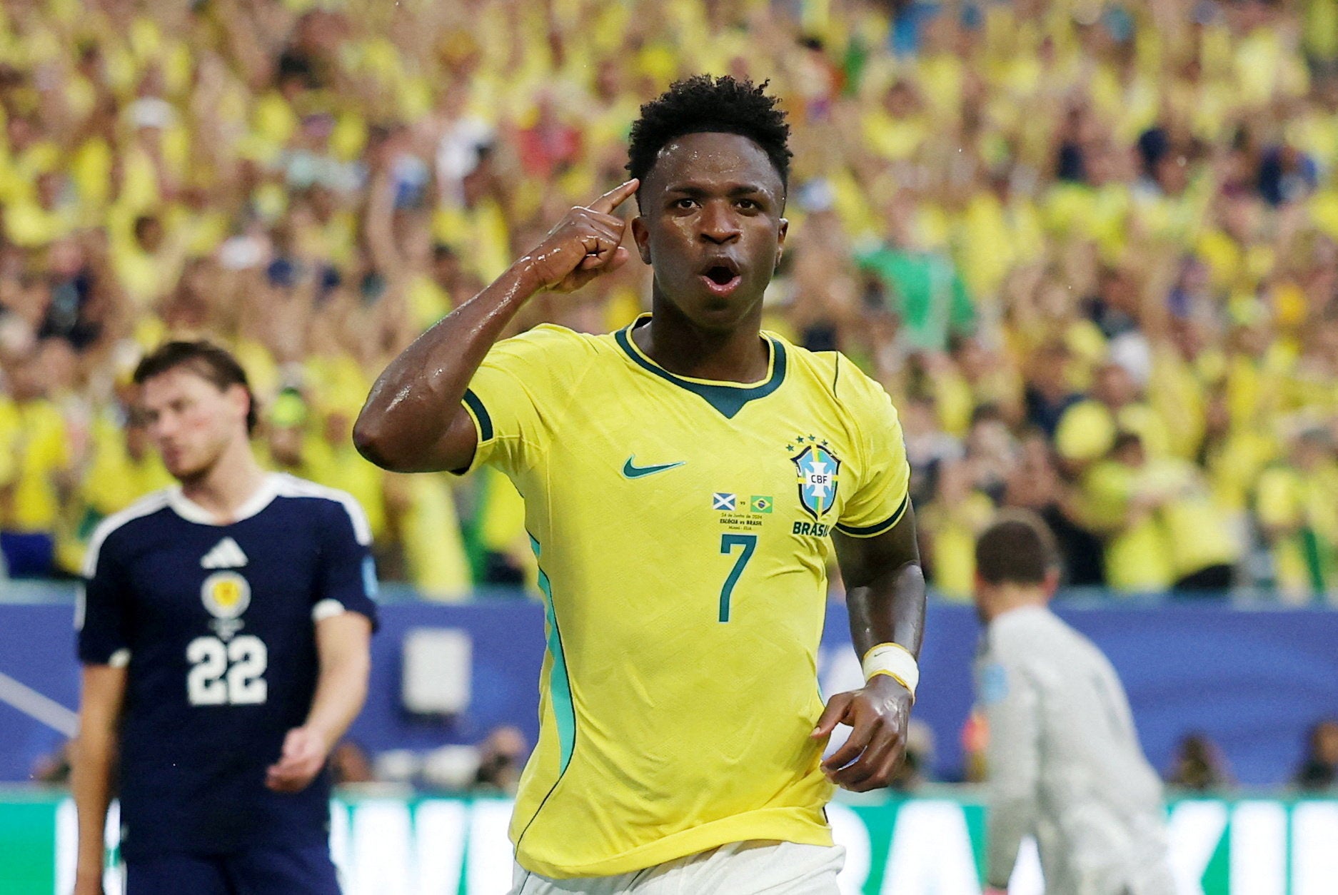 Vinicius Jr has four goals so far this World Cup