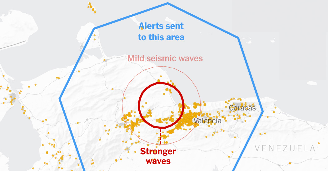 How Phones Alerted Millions Before Earthquakes Shook Venezuela