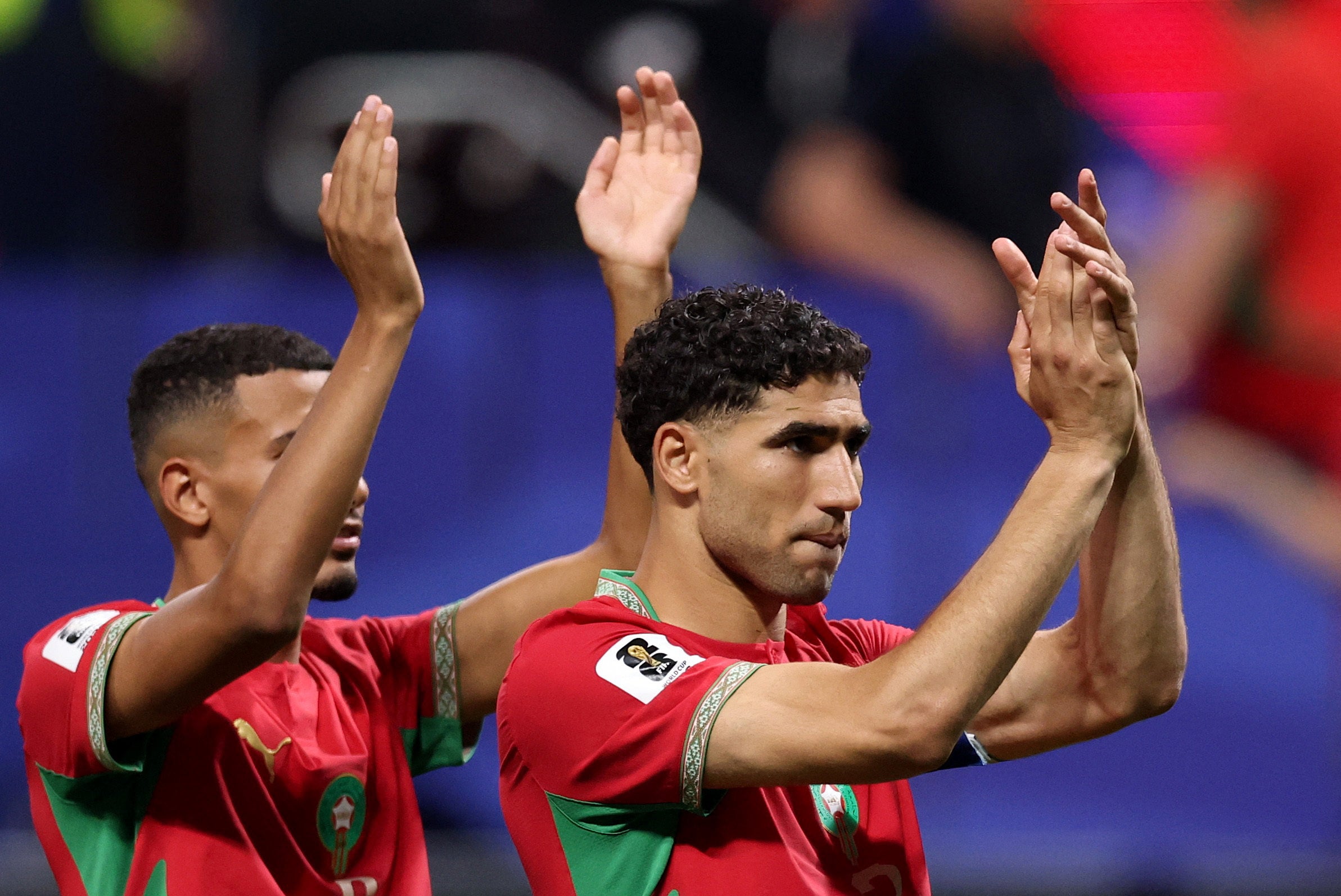 Morocco are into the knockout stages despite a nervy outing against Haiti