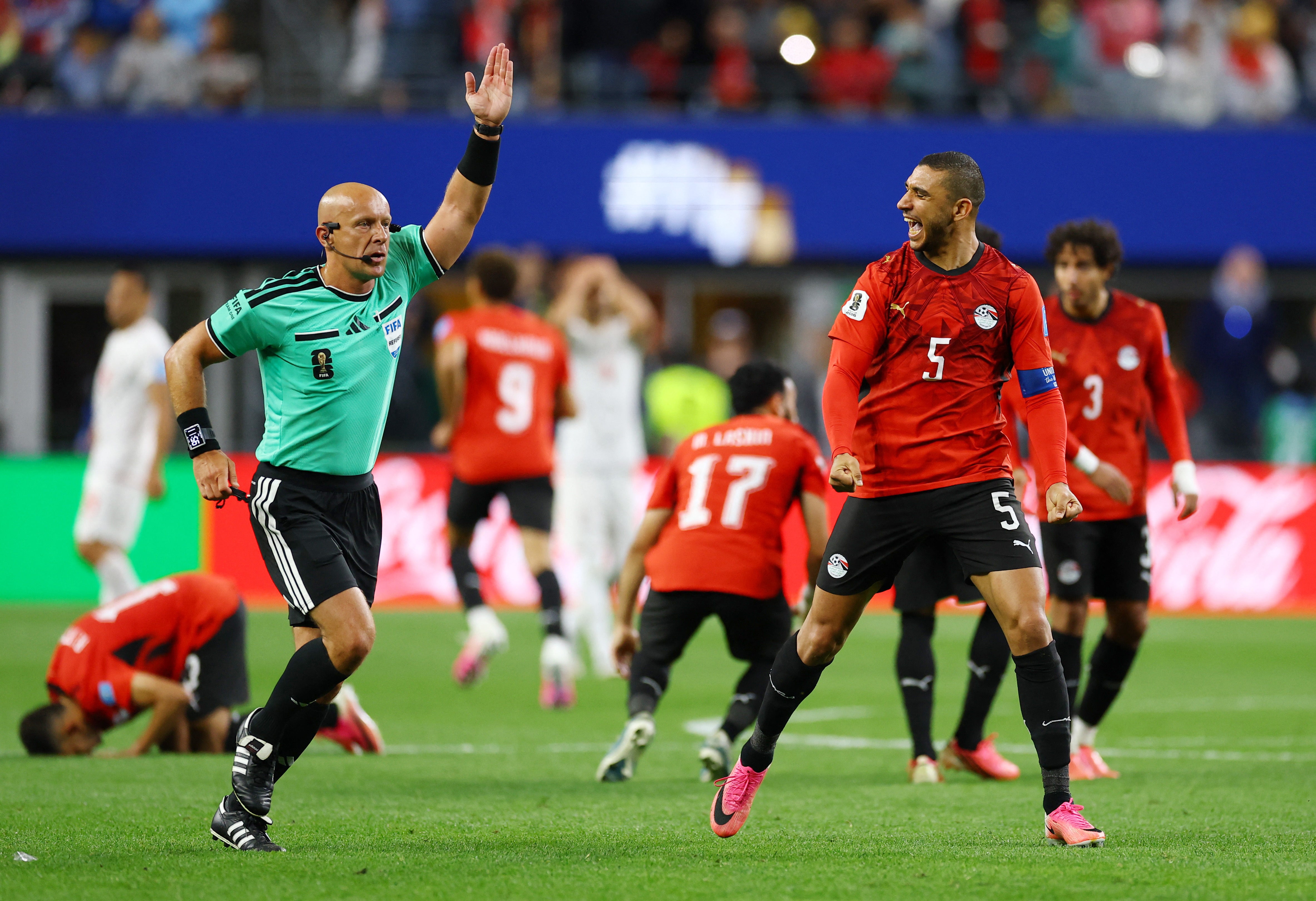 The goal was ruled out for offside, giving Egypt a guaranteed spot in the knockouts