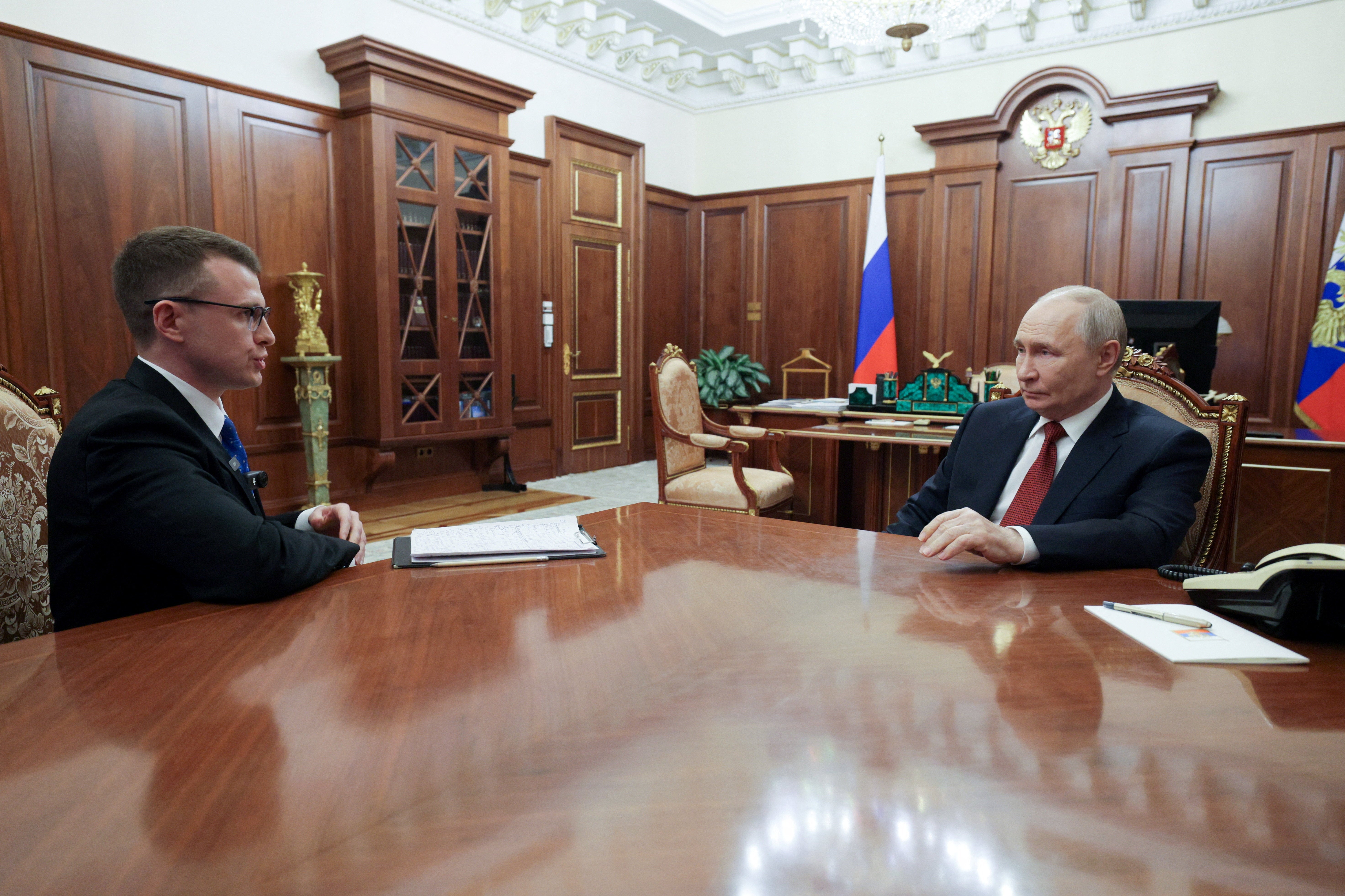 Putin gave an interview to Russian journalist Pavel Zarubin