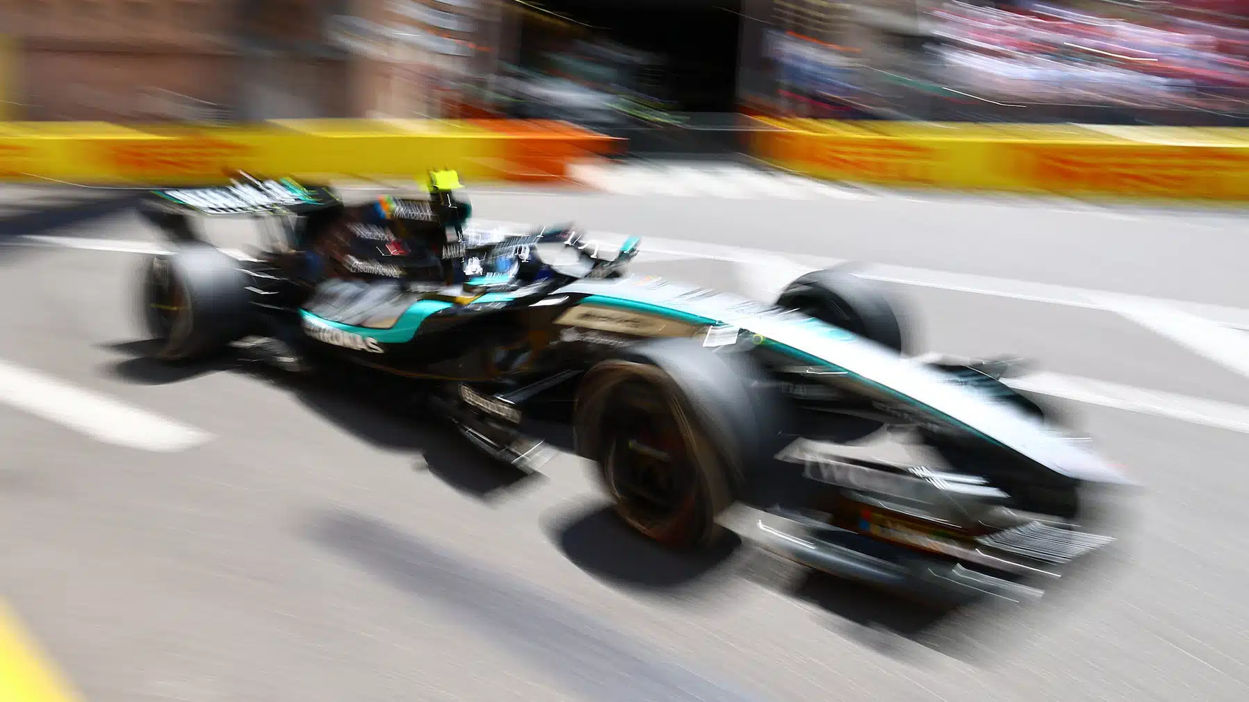 Kimi Antonelli (Mercedes) during practice for the 2026 Monaco Grand Prix