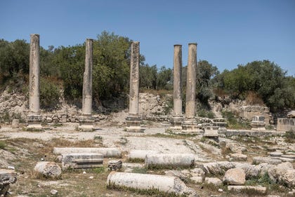 Sebastia. This could have been a world-class heritage site. Credit: Itai Ron Sebastia. This could have been a world-class heritage site.