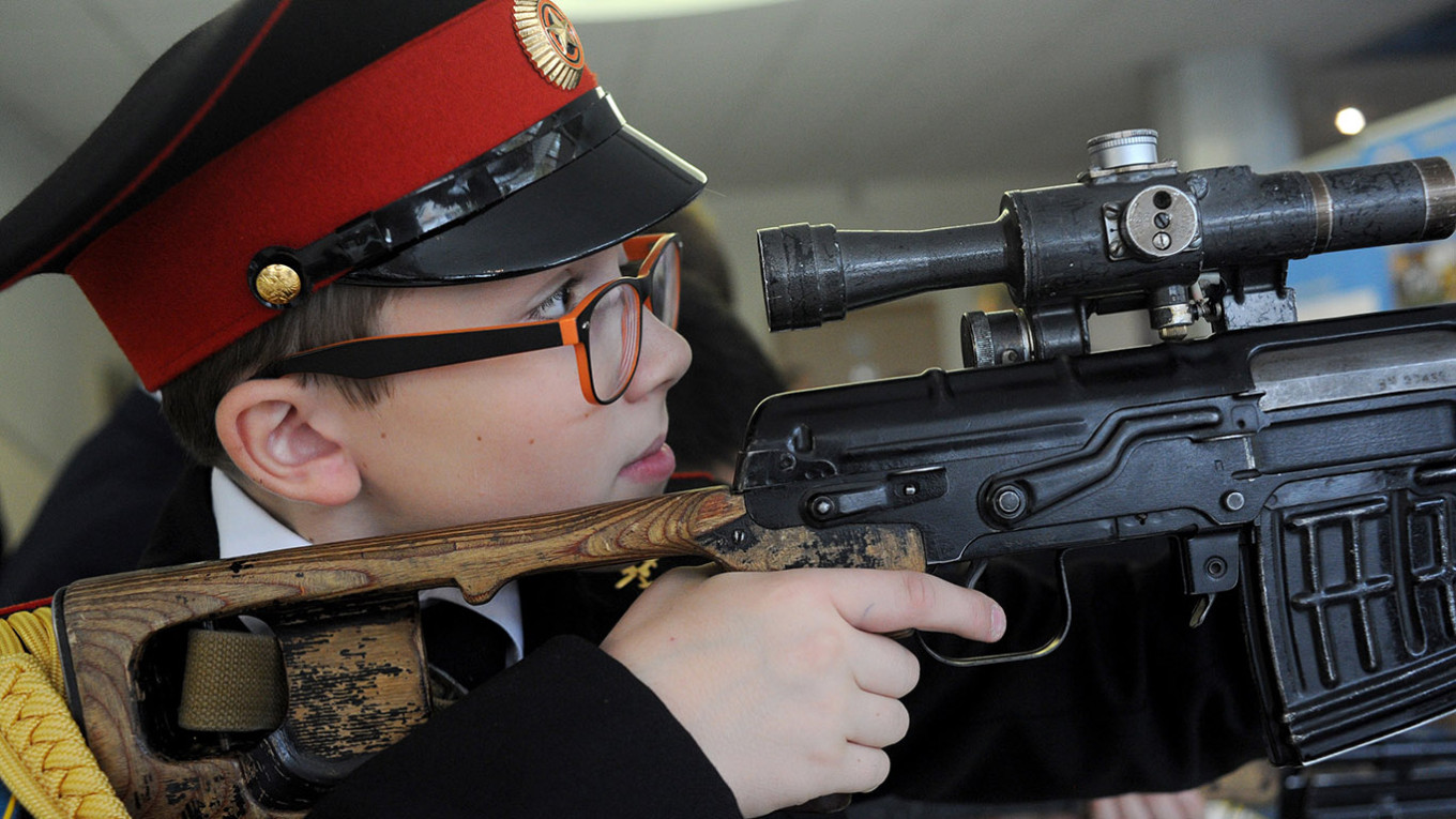 A Moscow meeting of the Yunarmiya (Youth Army) youth movement. Andrei Lyubimov / Moskva News Agency