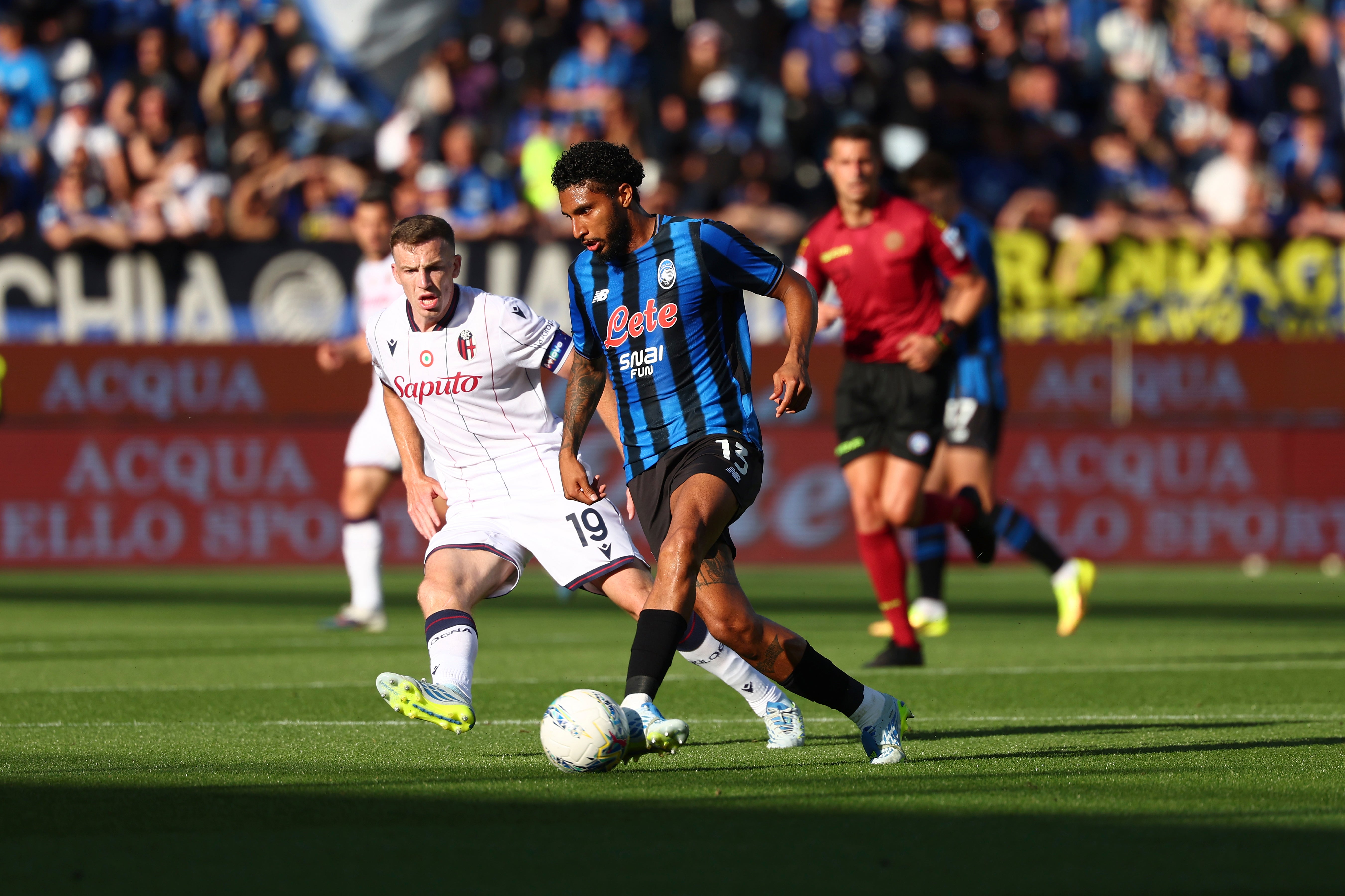 Ederson of Atalanta in action during the Serie A match against Bologna