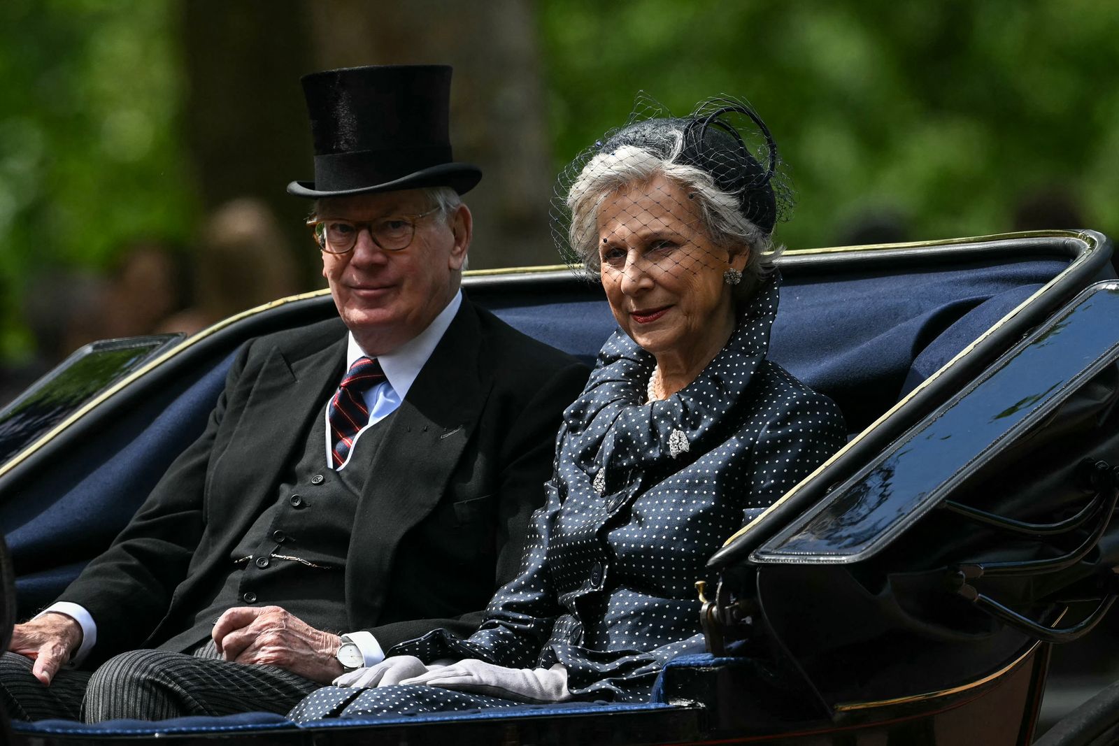 Image may contain Prince Richard Duke of Gloucester Person Adult Clothing Hat Accessories Glasses and Formal Wear