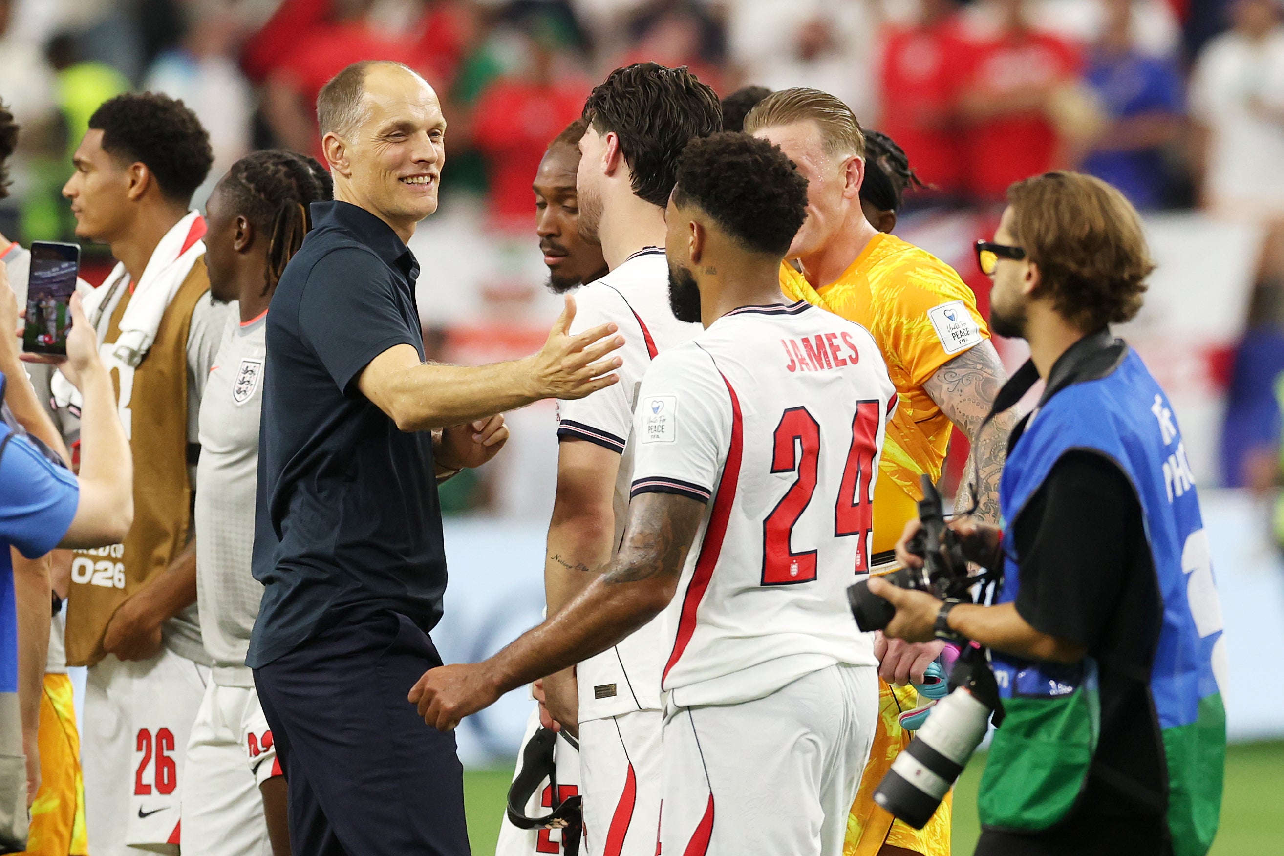 A half-time team talk brought England out of their shell