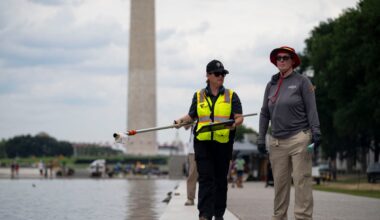 Reflecting Pool’s ‘350-foot gash’ can’t be fixed before America 250 celebration as Trump steps up police presence around landmark