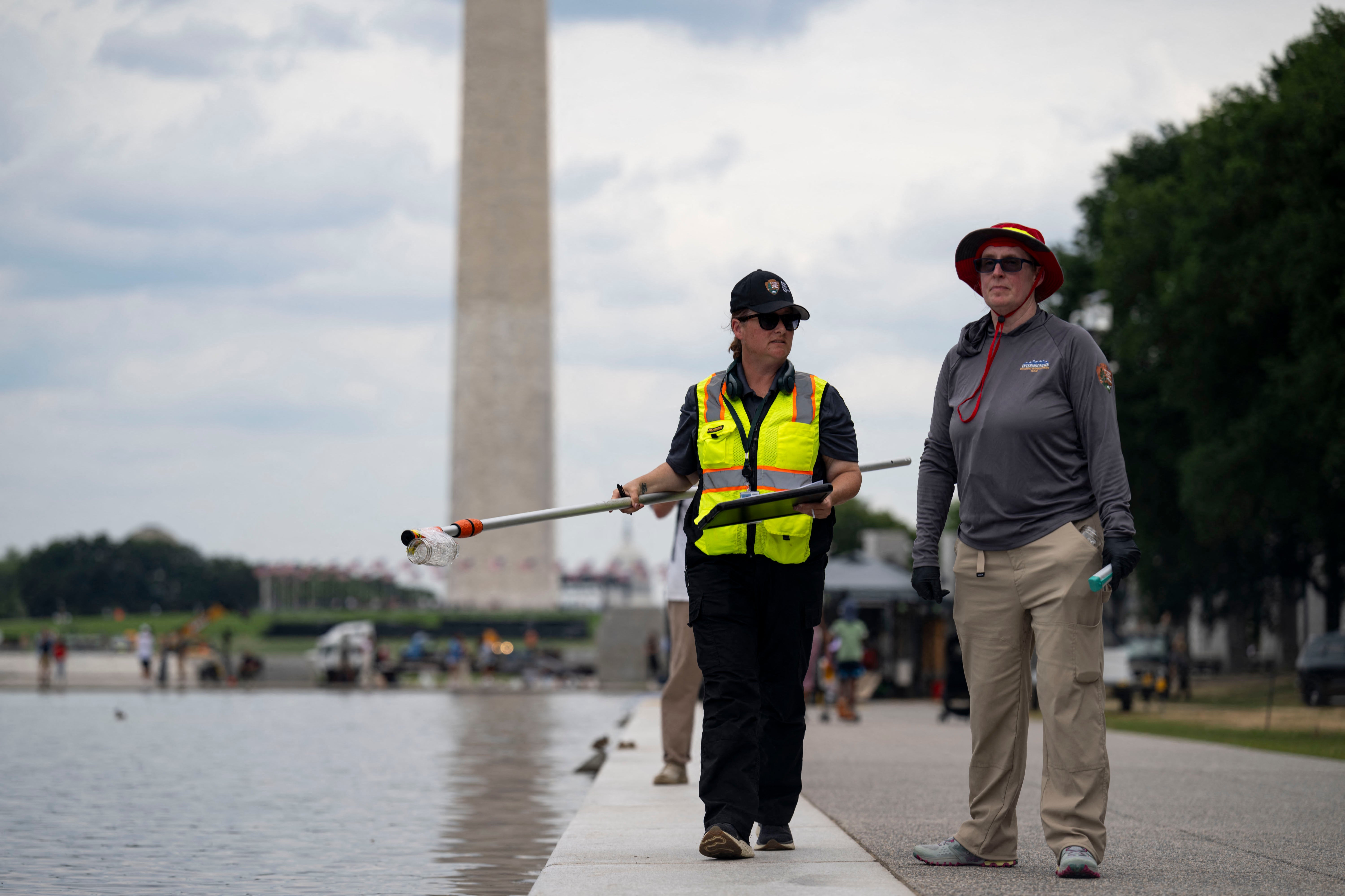 The Reflecting Pool has dealt with cracks, algae blooms, and alleged vandalism