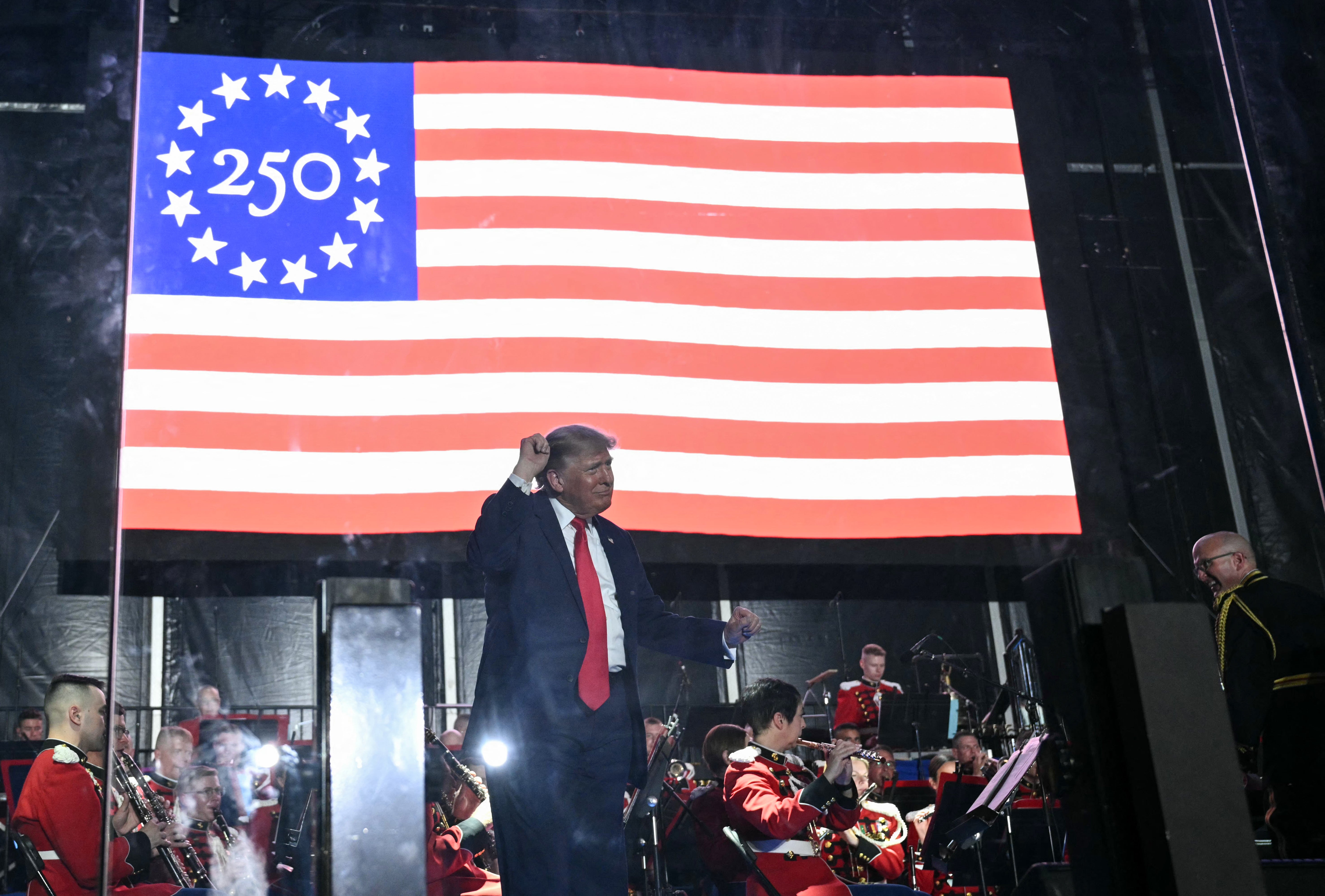 The incident marks the latest setback for Donald Trump’s America 250 event, which has already seen low turnout and a string of high-profile musical acts pull out