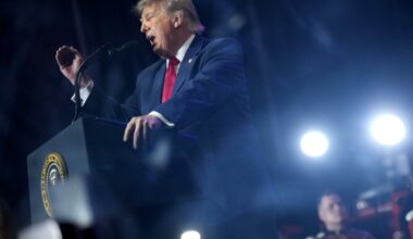 Trump boasts about crowd size and claims 45,000 people attended State Fair speech – with no evidence