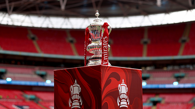 Which teams are in the FA Cup, FA Youth Cup, FA Trophy and FA Vase in the 2026-27 season?
