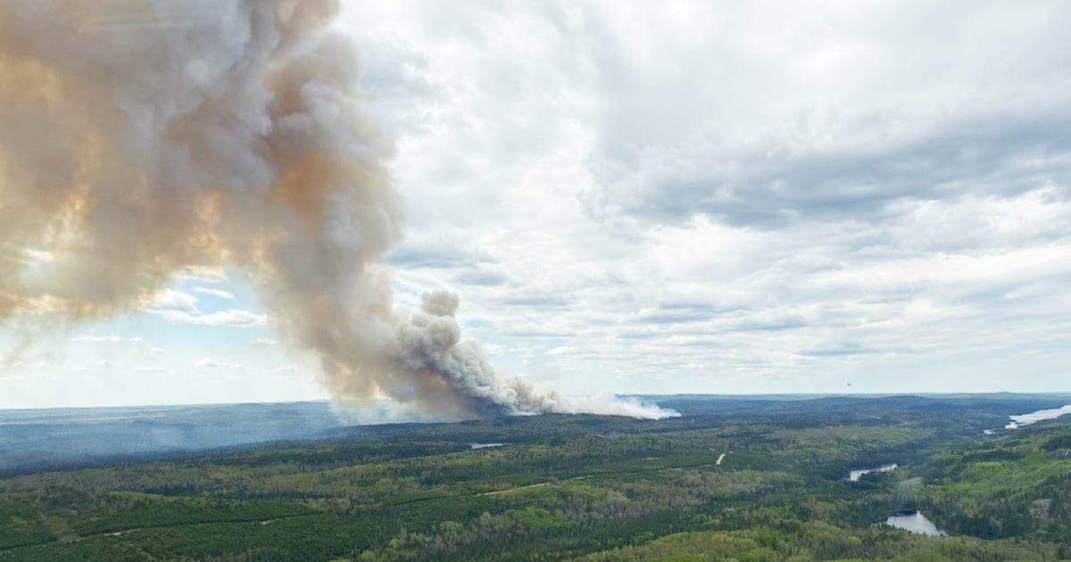 Massive fire south of Timmins still out of control - CTV News