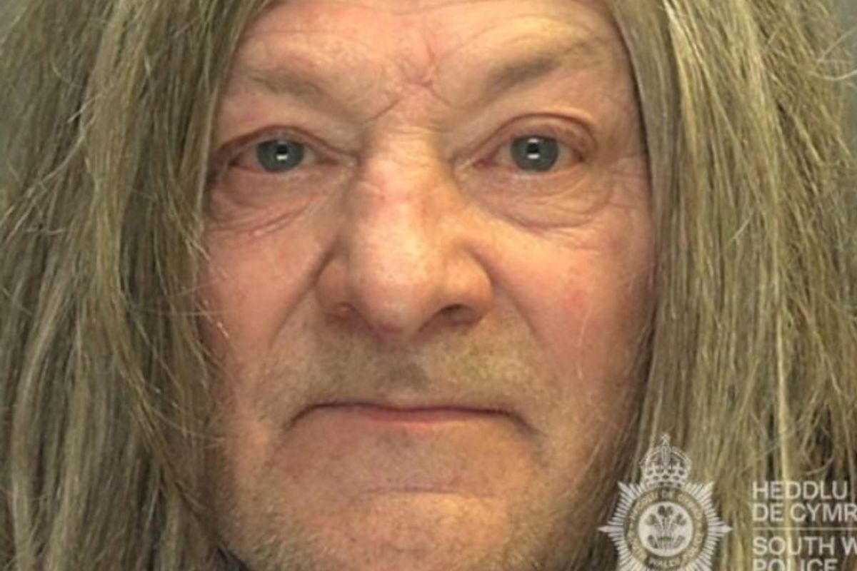 A transgender woman with a blonde wig