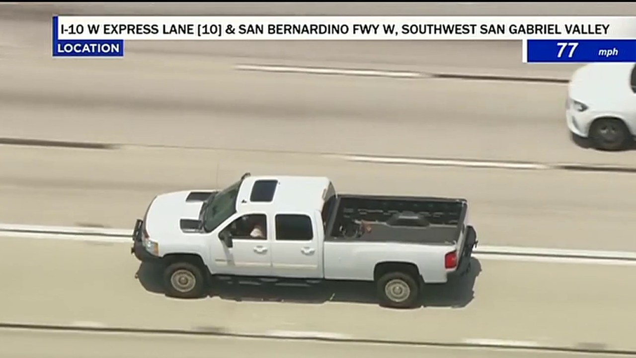 Stolen vehicle pursuit on 10 Freeway