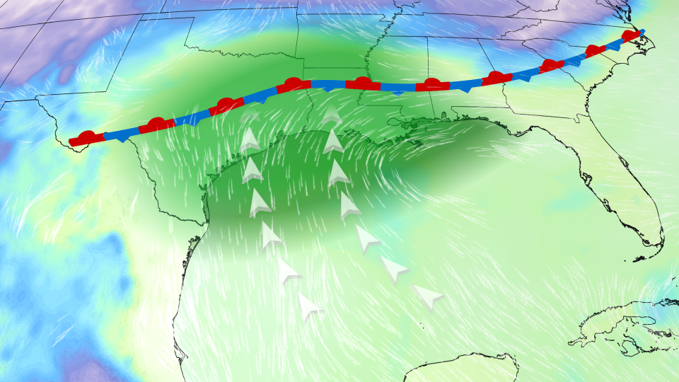 Tropical storm chances increase for major Gulf flood threat that has killed 1 in Texas
