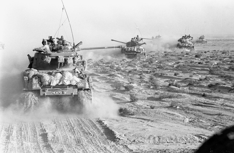 IDF 14TH Brigade tanks advance on the Crimson Axis in the Sinai Desert