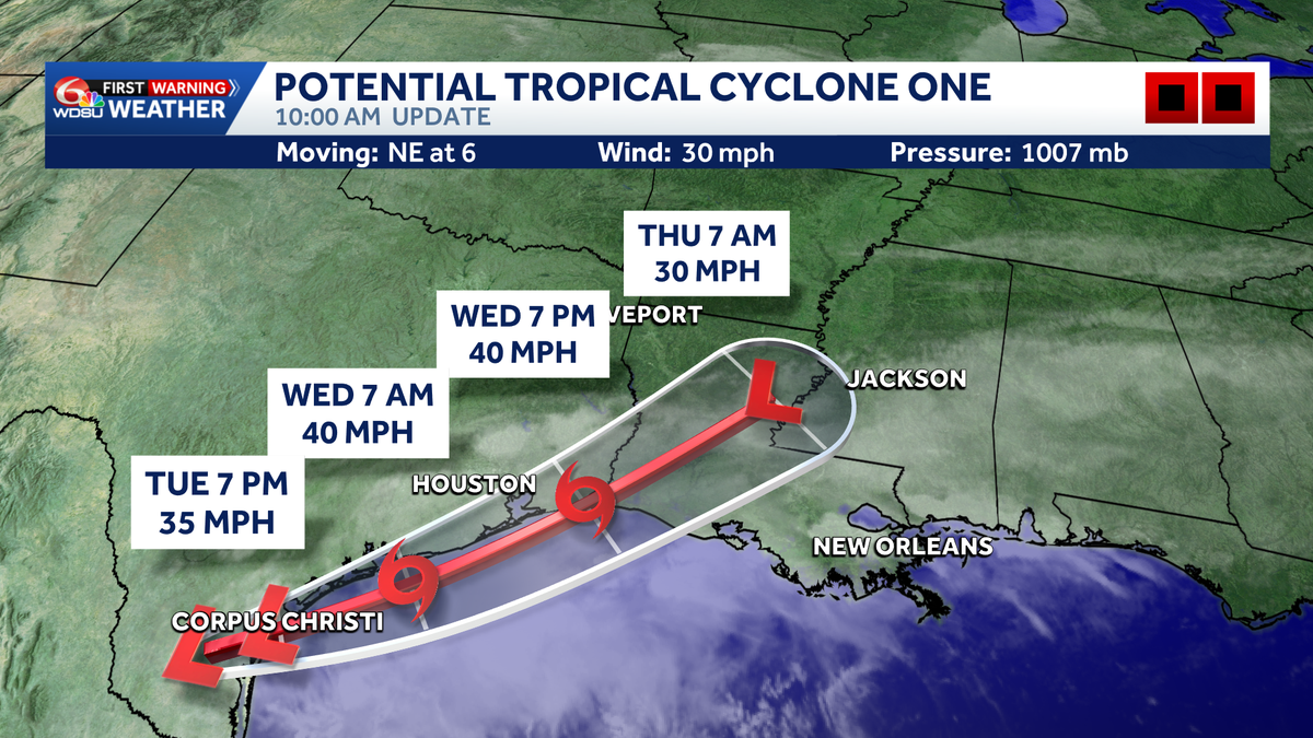 Louisiana flood threat: Tracking Invest 90-L