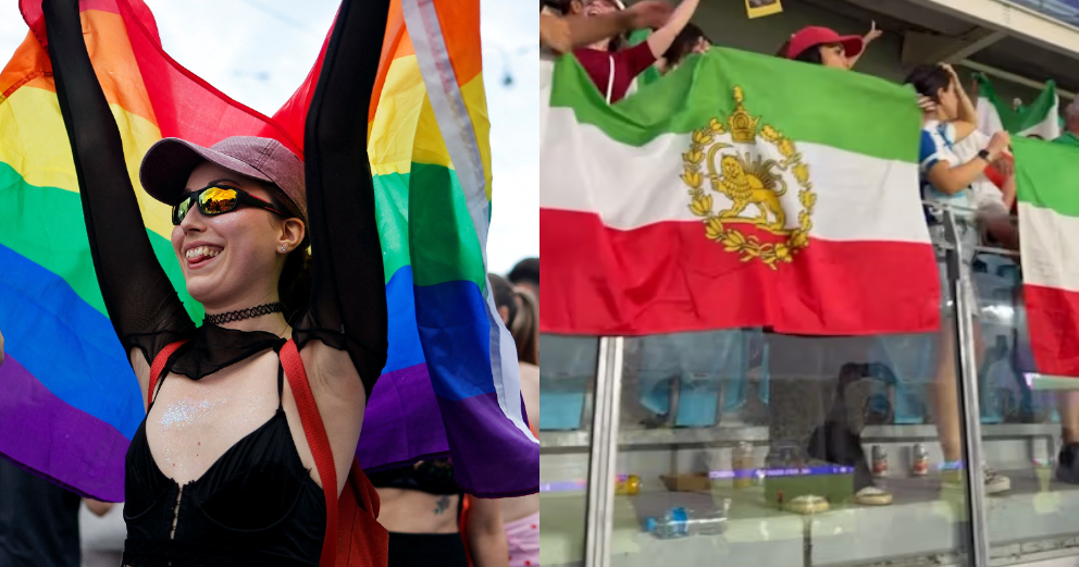 FIFA lets fans take rainbow flags to Iran-Egypt match, but bars Lion and Sun