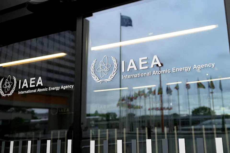 Elisabeth Mandl/Reuters - PHOTO: The IAEA logo is displayed in front of the agency's headquarters in Vienna, Austria, June 5, 2026.