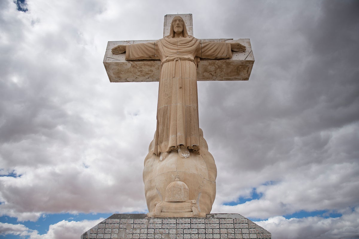 Catholic diocese tries to stop Trump’s border wall that ‘desecrates’ 29-foot tall Jesus statue