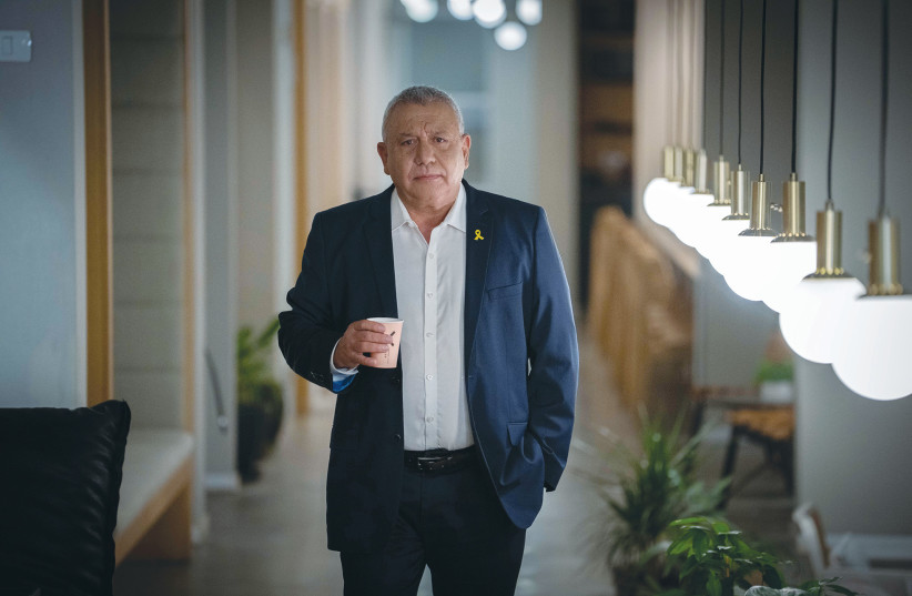 GADI EISENKOT after announcing his resignation in Tel Aviv.