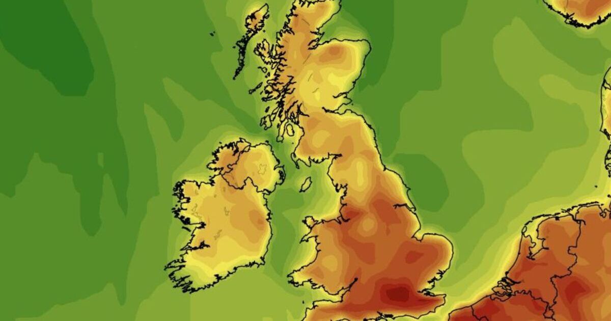 UK weather maps show next 31C heat surge hitting Britain in June - 13 hottest counties | Weather | News