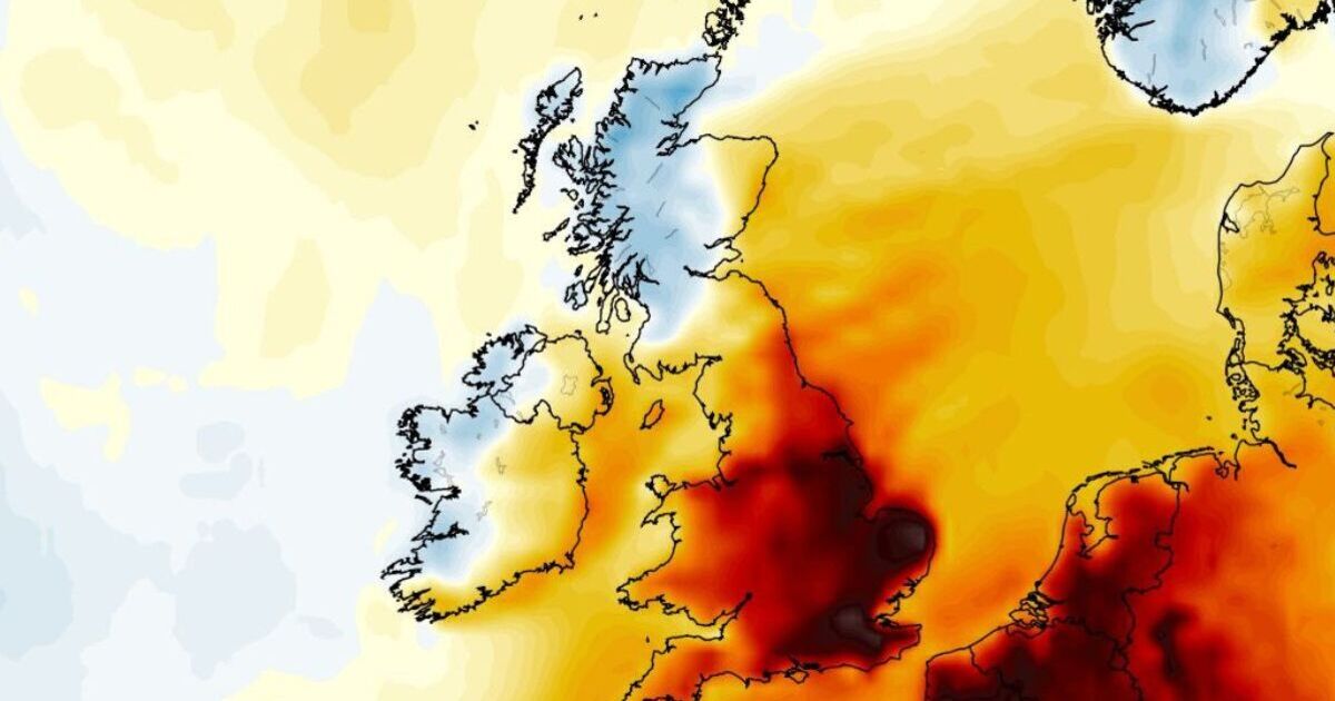 UK weather maps show next 32C heat surge in June - 22 counties above 30C | UK | News