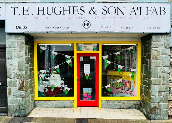 TE Hughes' vibrant shop frontage on Gaol Street TE Hughes' vibrant shop frontage on Gaol Street