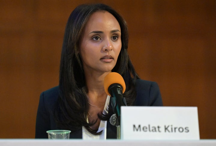 Democratic socialist Melat Kiros attends a League of Women Voters candidate forum on May 28, 2026, in Denver. 