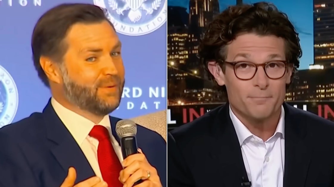 MS Now Host Spots 'Confession' In JD Vance's Nixon Joke