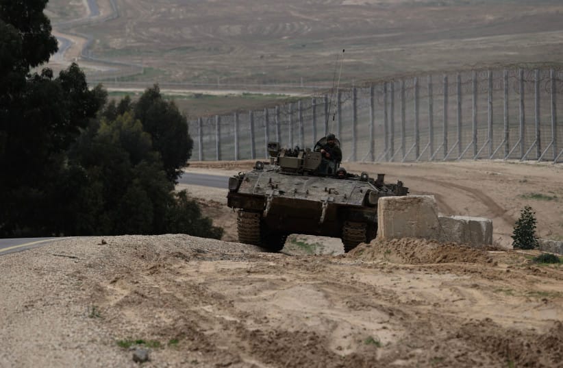 The IDF operating near the border fence with Gaza, southern Israel. February 9, 2026.