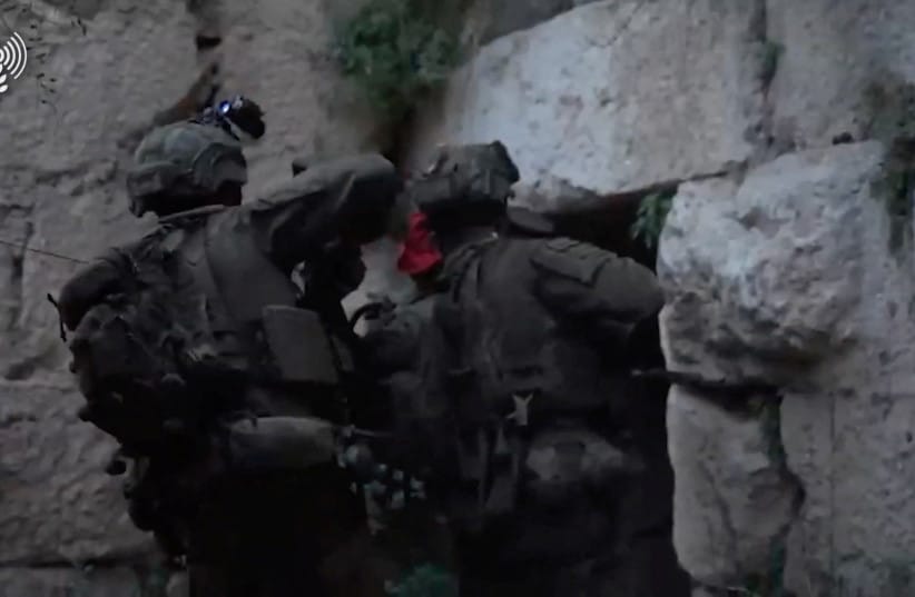 Members of Israeli troops at the 900-year-old Beaufort Castle in Nabatieh Governorate, southern Lebanon, in this screengrab from a handout video released on May 31, 2026.