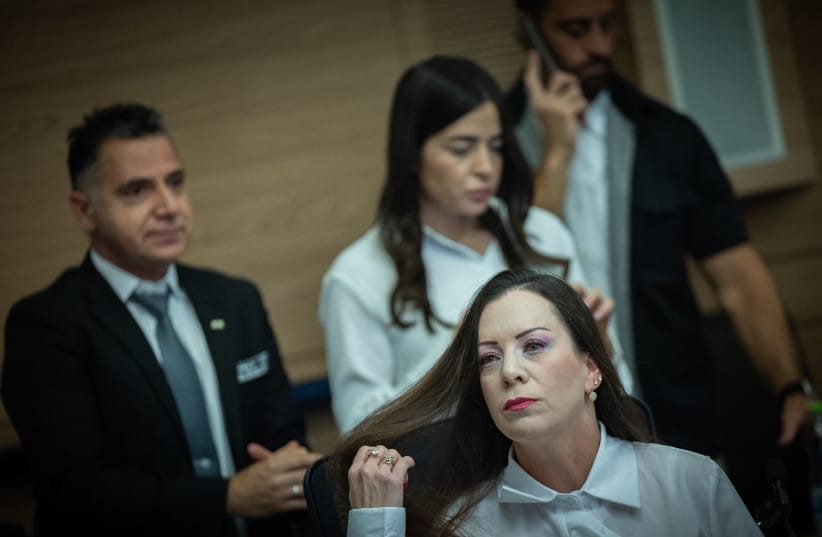 MK Tally Gotliv attends a House committee meeting at the Knesset, the Israeli Parliament in Jerusalem on, June 9, 2026.