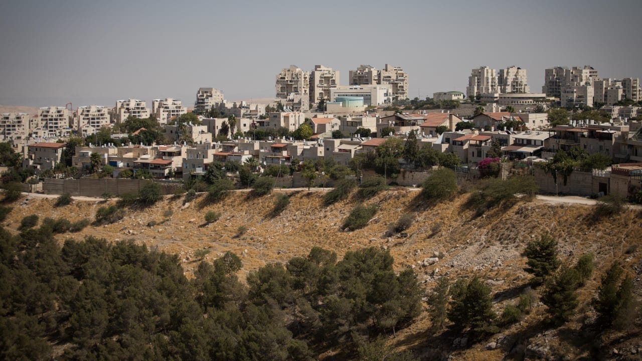 Neighborhoods in Ma'ale Adumim, near Jerusalem on October 3, 2017