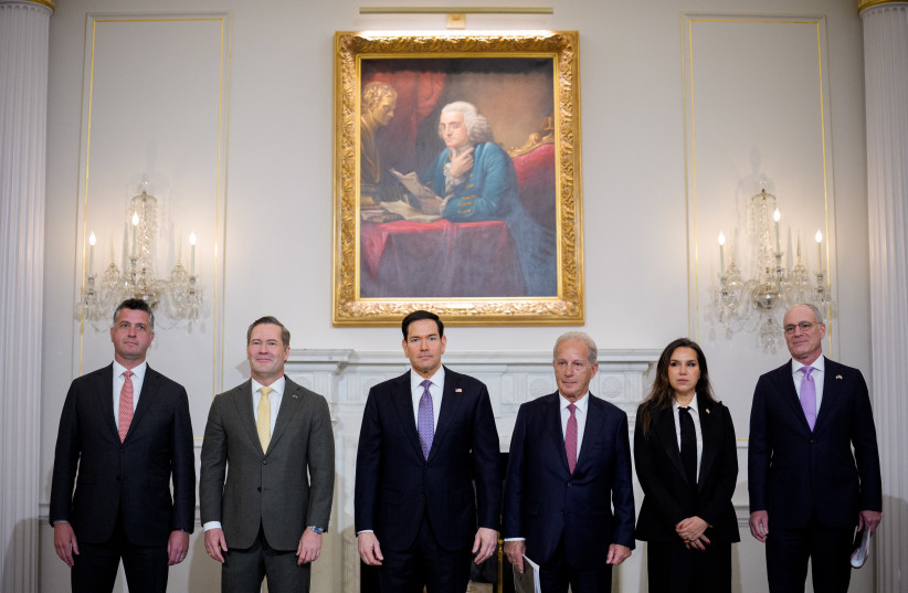 Israeli-Lebanese Peace Talks Held At U.S. State Department. April 14, 2026 in Washington, DC.
