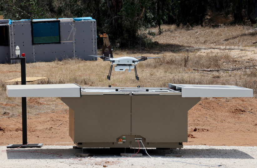 A THOR vertical takeoff and landing (VTOL) micro-unmanned aerial system (UAS) developed by Israel’s Elbit Systems. Israeli and American defense firms are increasingly working together to design, test, and produce new systems.