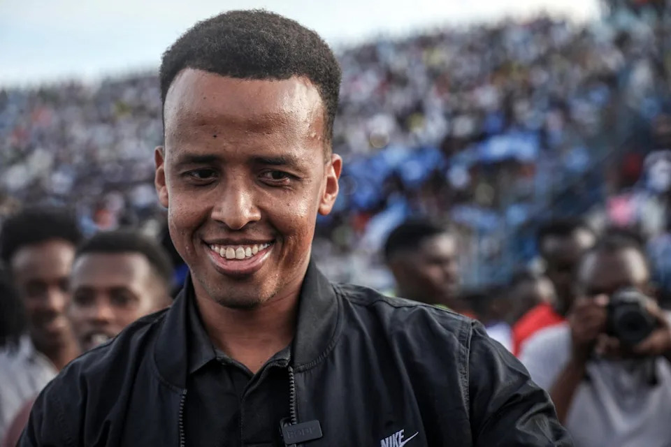 Omar Abdulkadir Artan received a hero’s welcome when returning to Somalia (AFP/Getty)