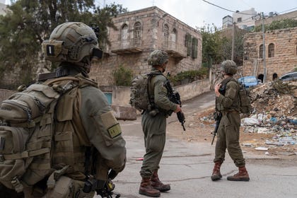 IDF soldiers in the West Bank last year. Credit: IDF Spokesperson IDF soldiers in the West Bank last year.
