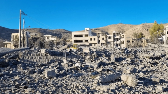 Aftermath of the March 2026 strike on the Zibashahr complex in Shiraz